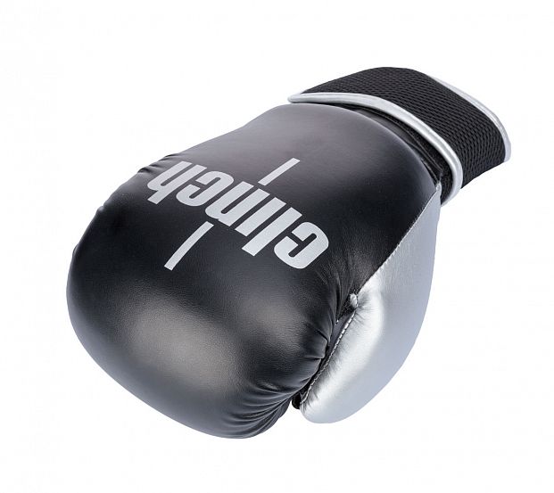 Фото перчатки боксерские clinch aero черно-серебристые c135