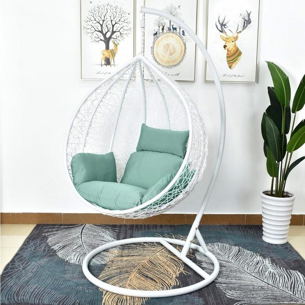 Фото подвесное кресло afm-168a-l white/green