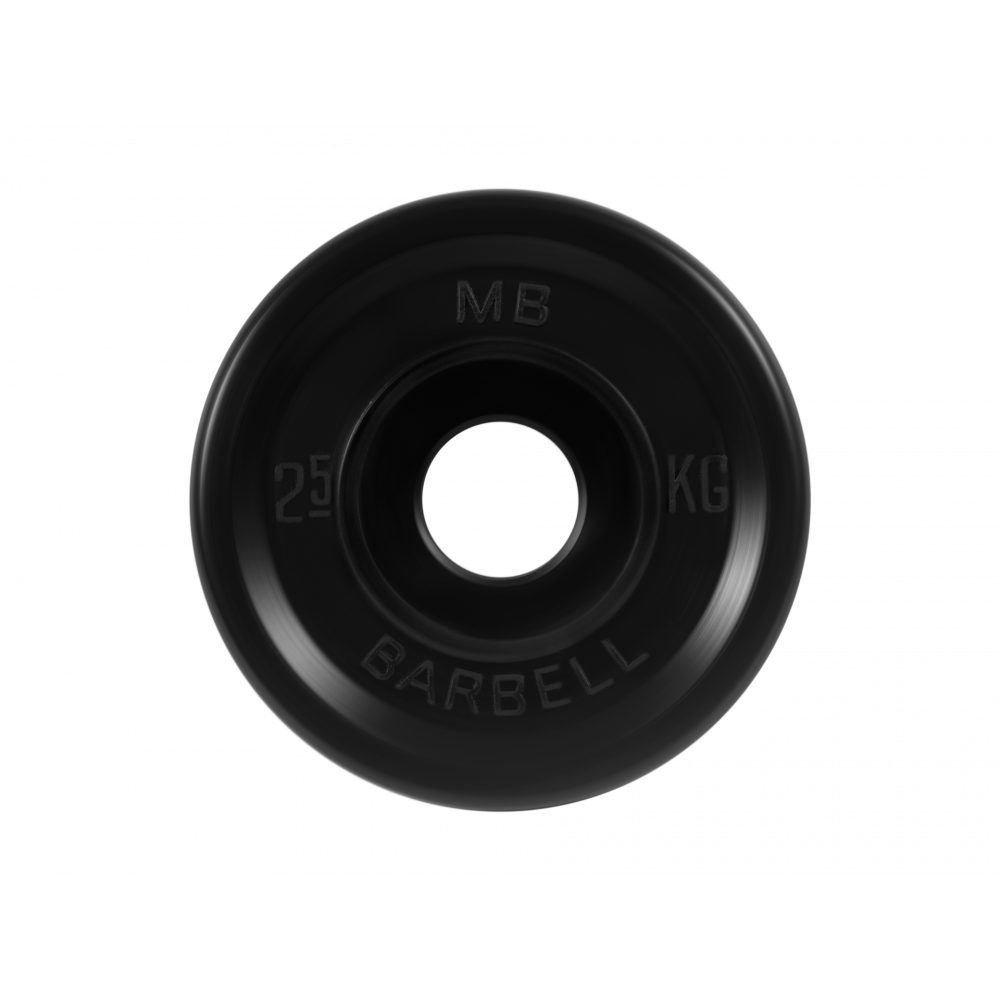 Фото диск обрезиненный "евро-классик", чёрный, 51 мм, 2,5 кг