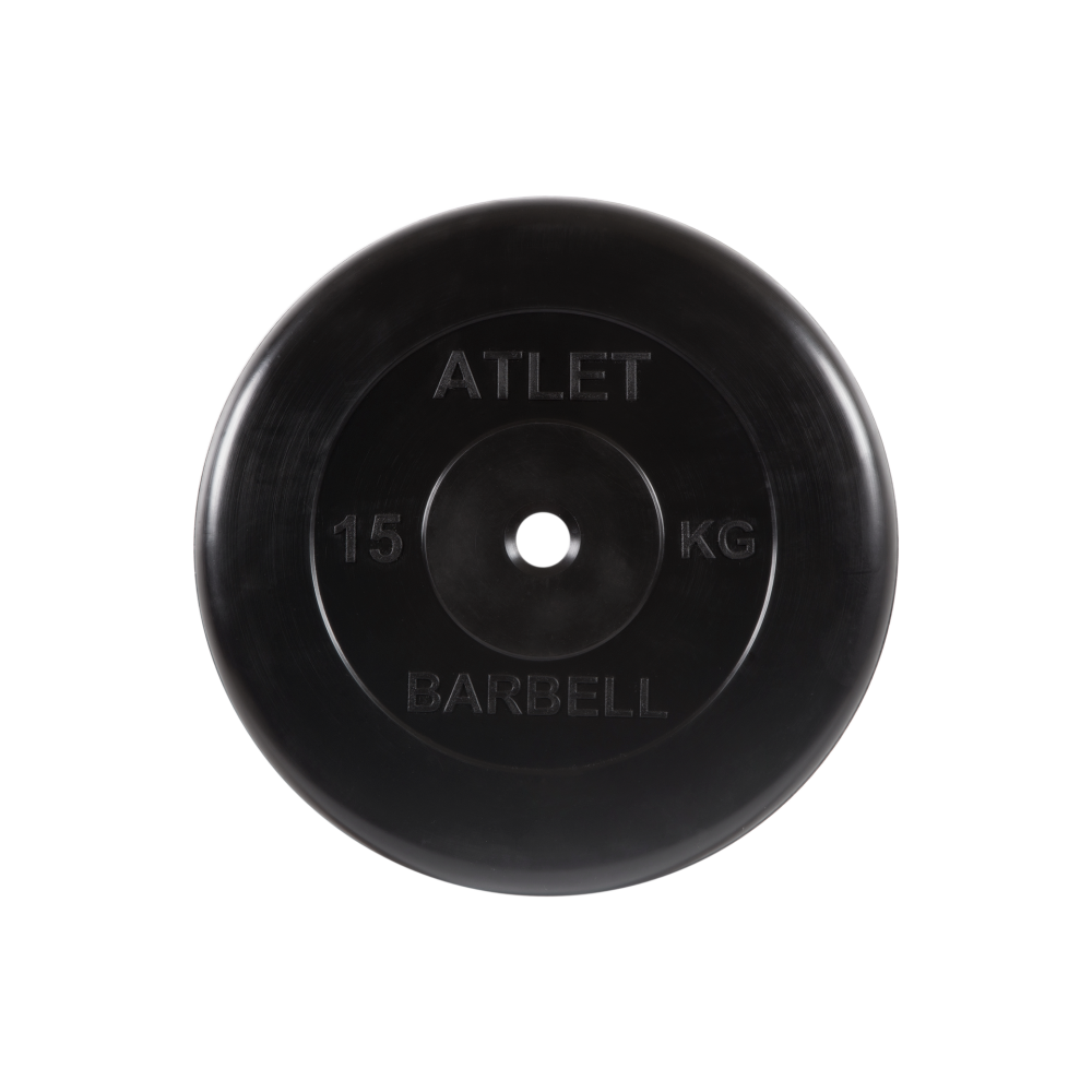 Фото диск обрезиненный atlet, 15 кг mb-atletb31-15