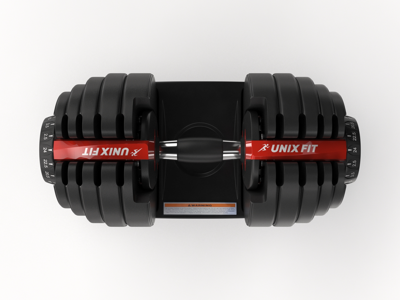 Фото гантель со ступенчатой регулировкой unix fit 24 кг