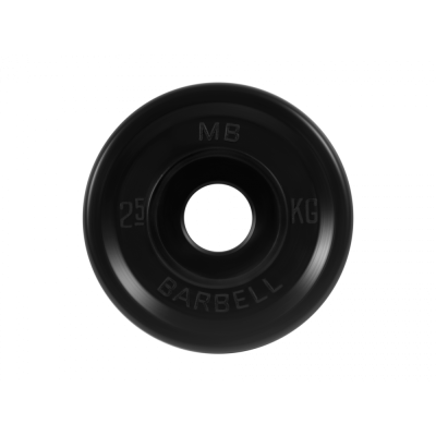 Диск обрезиненный "Евро-классик", чёрный, 51 мм, 2,5 кг