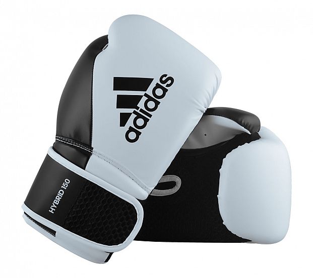Фото перчатки боксерские hybrid 150 бело-черные adih150tg