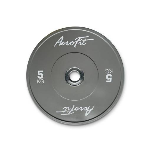 Фото бамперный диск для кроссфита aerofit 5 кг, серый