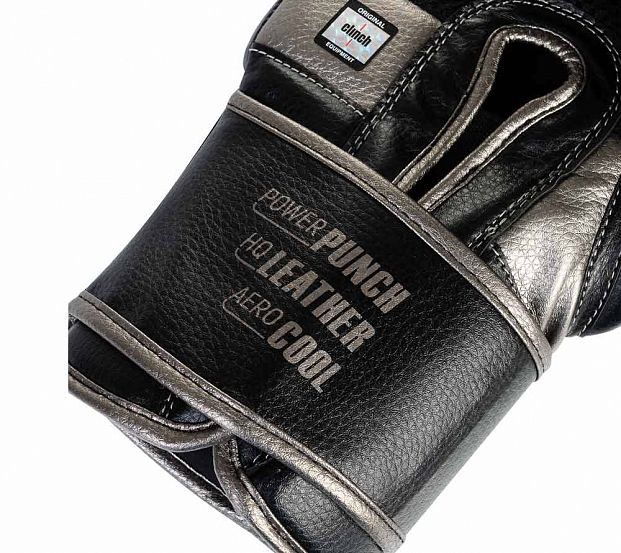 Фото перчатки боксерские clinch prime 2.0 черно-бронзовые c152