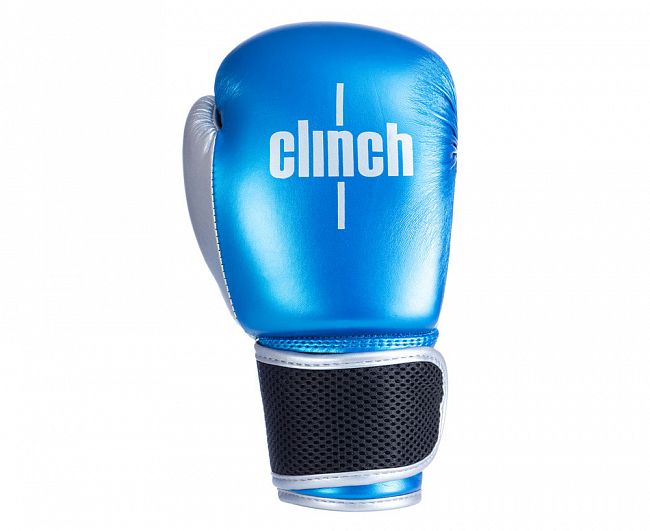 Фото перчатки боксерские clinch kids сине-серебристые c127