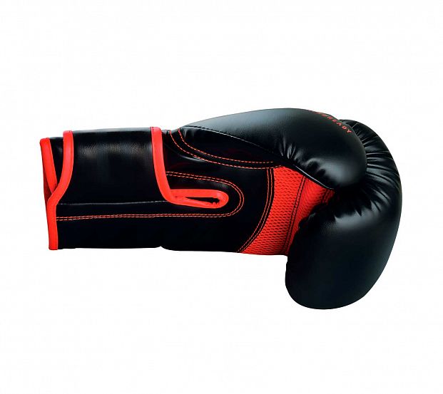 Фото перчатки боксерские hybrid 80 черно-красные adih80
