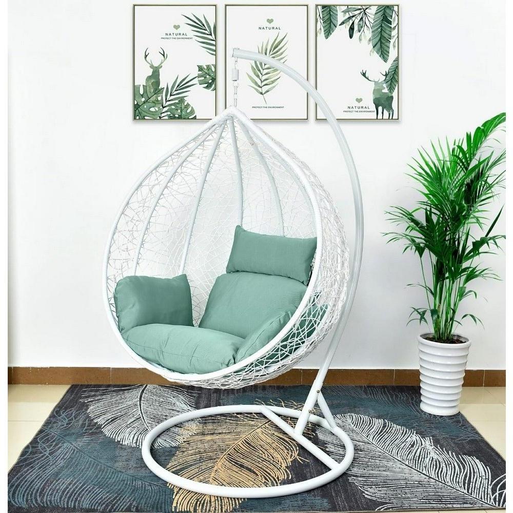 Фото подвесное кресло afm-168a-xl white/green