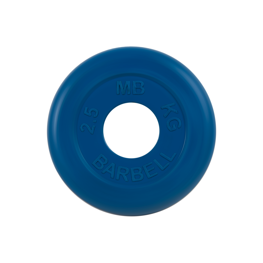 Фото диск обрезиненный "стандарт", синий, 2,5 кг mb-pltc51-2,5