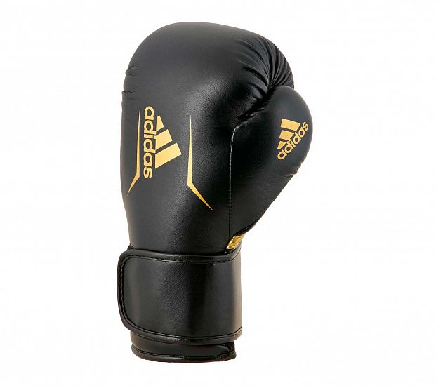 Фото перчатки боксерские speed 100 черно-золотые adisbg100