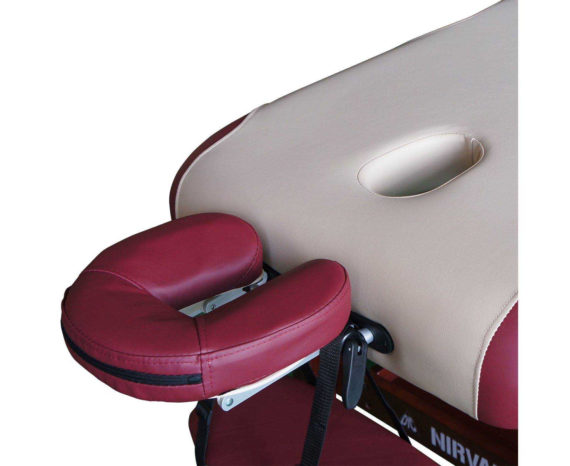 Фото массажный стационарный стол dfc nirvana superior, цвет бежево-винный