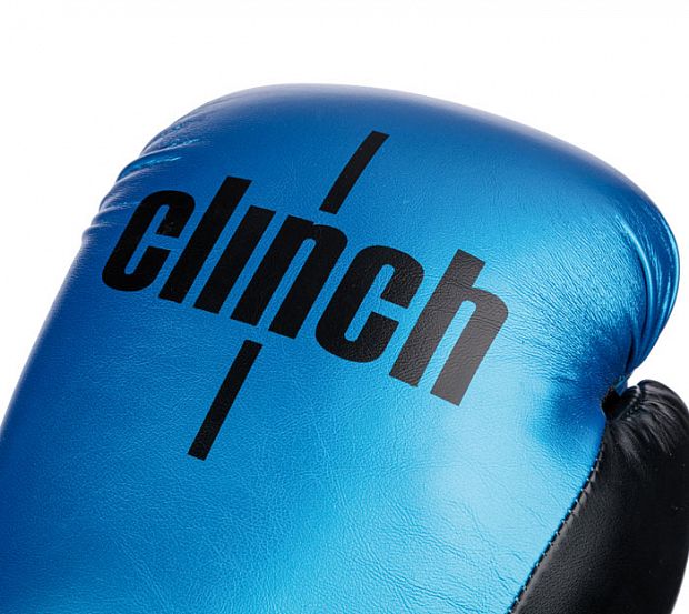 Фото перчатки боксерские clinch aero сине-черные c135
