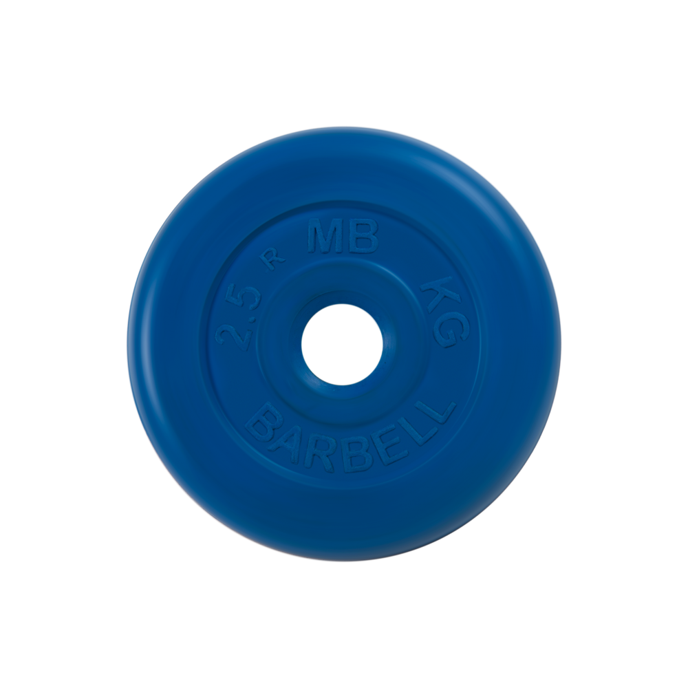 Фото диск обрезиненный "стандарт", синий, 2,5 кг mb-pltc31-2,5