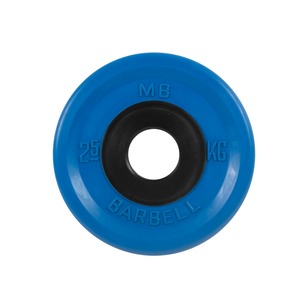 Фото диск обрезиненный "евро-классик", синий, 2,5 кг mb-pltce-2,5