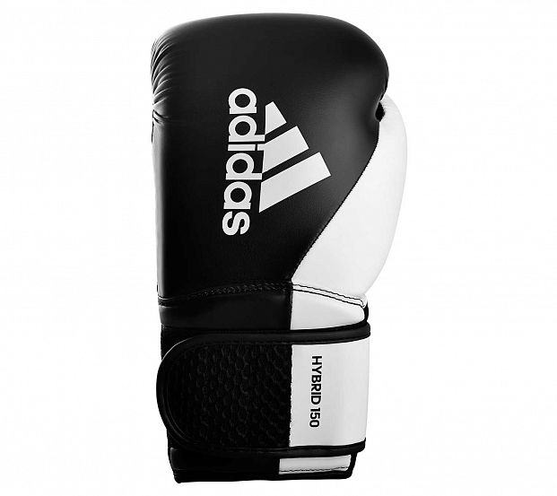 Фото перчатки боксерские hybrid 150 черно-белые adih150tg