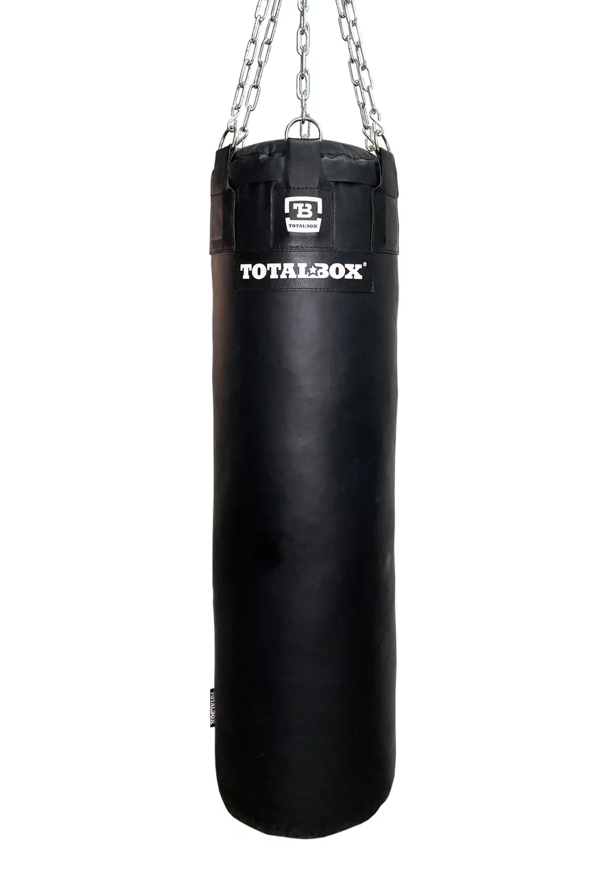 Фото мешок кожаный набивной боксерский пвх totalbox 35х120см, вес 55 кг