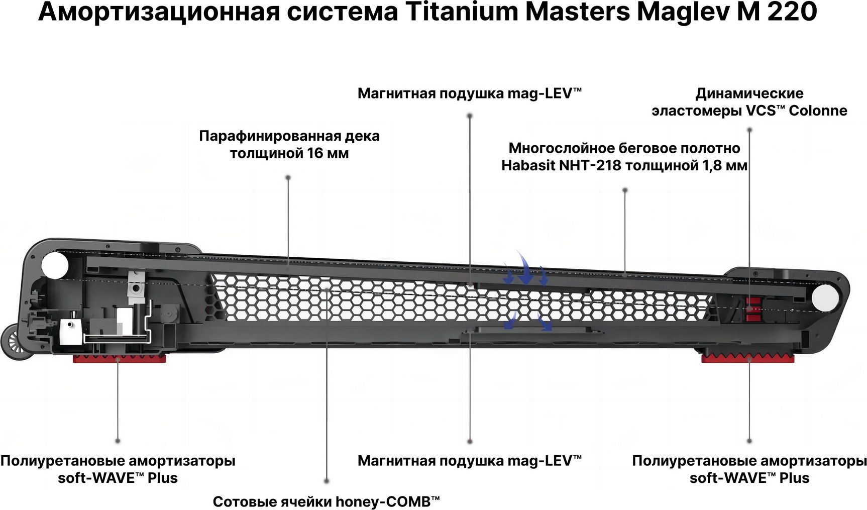 Фото беговая дорожка titanium masters maglev m220