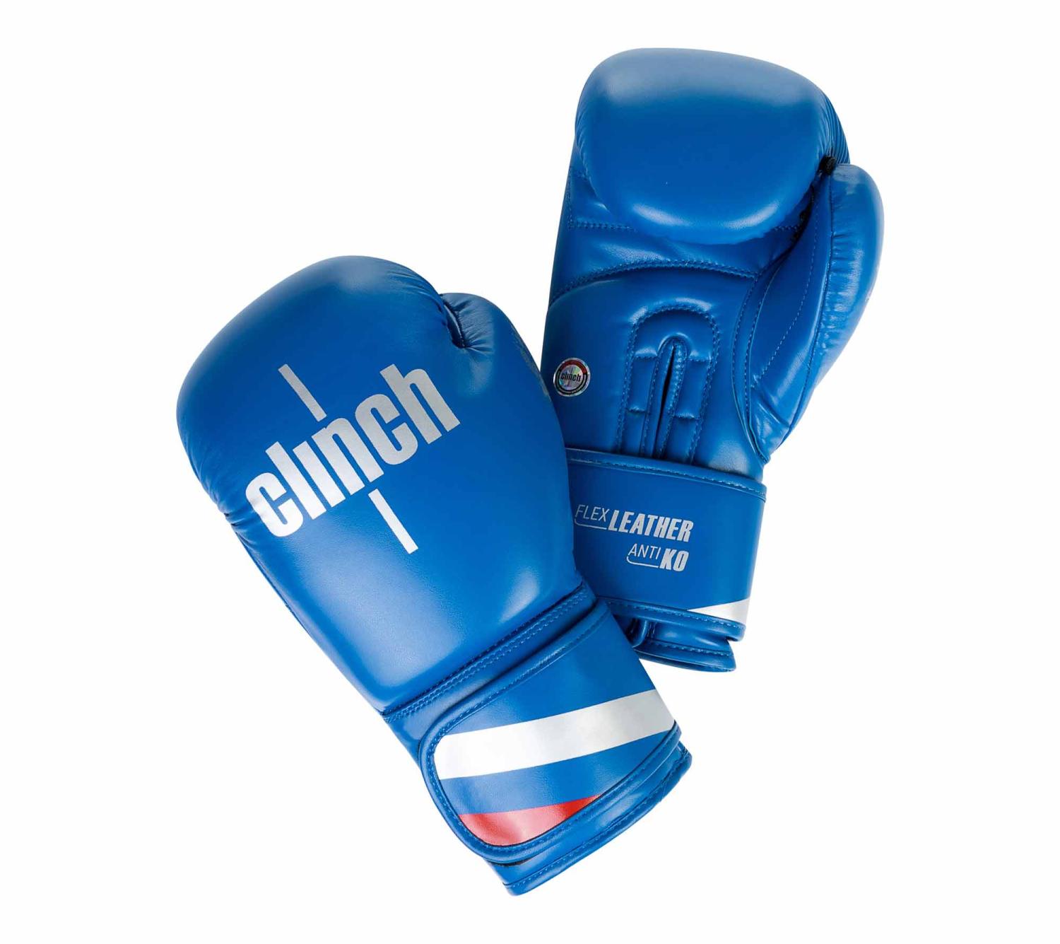 Фото перчатки боксерские clinch olimp plus синие красные  c155