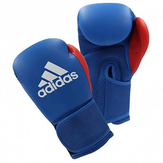 Фото боксерский набор kids boxing kit 2 [перчатки и лапы] сине-красный adibtkk02