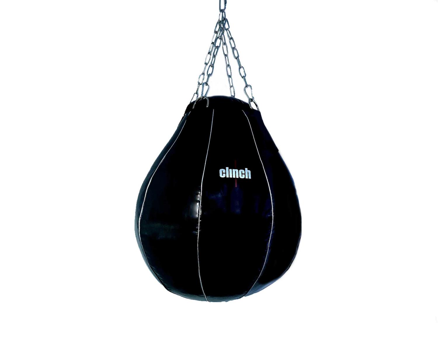 Фото груша боксерская clinch pu profi & durable 52x50 см черная c805-50