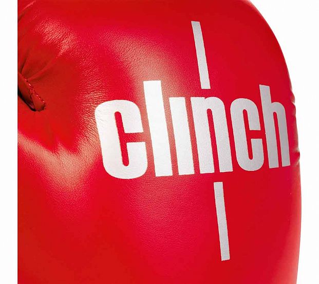 Фото перчатки боксерские clinch olimp красные c111
