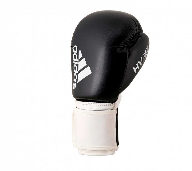 Фото перчатки боксерские hybrid 100 черно-белые adih100