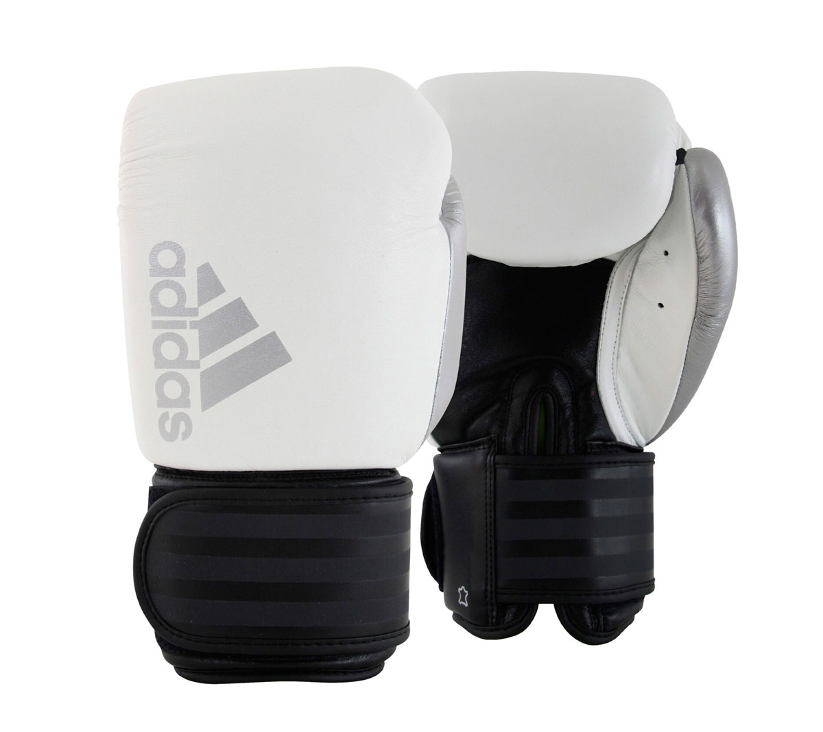 Фото перчатки боксерские hybrid 200 черно-белые adih200