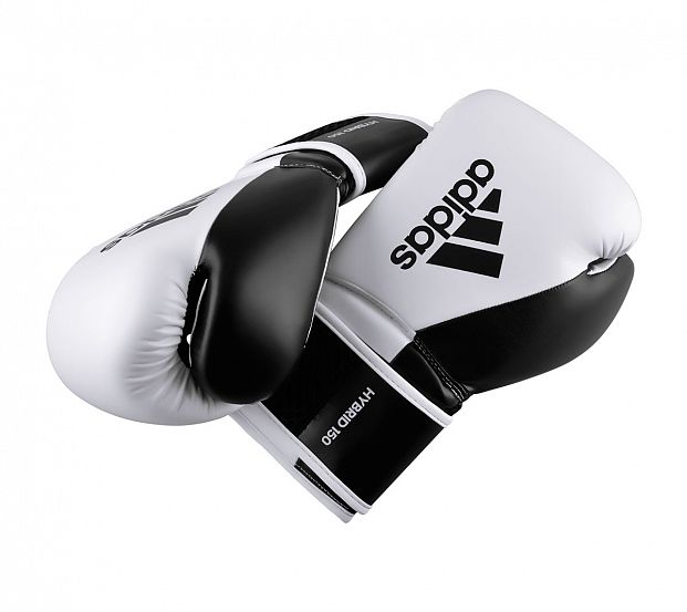 Фото перчатки боксерские hybrid 150 бело-черные adih150tg