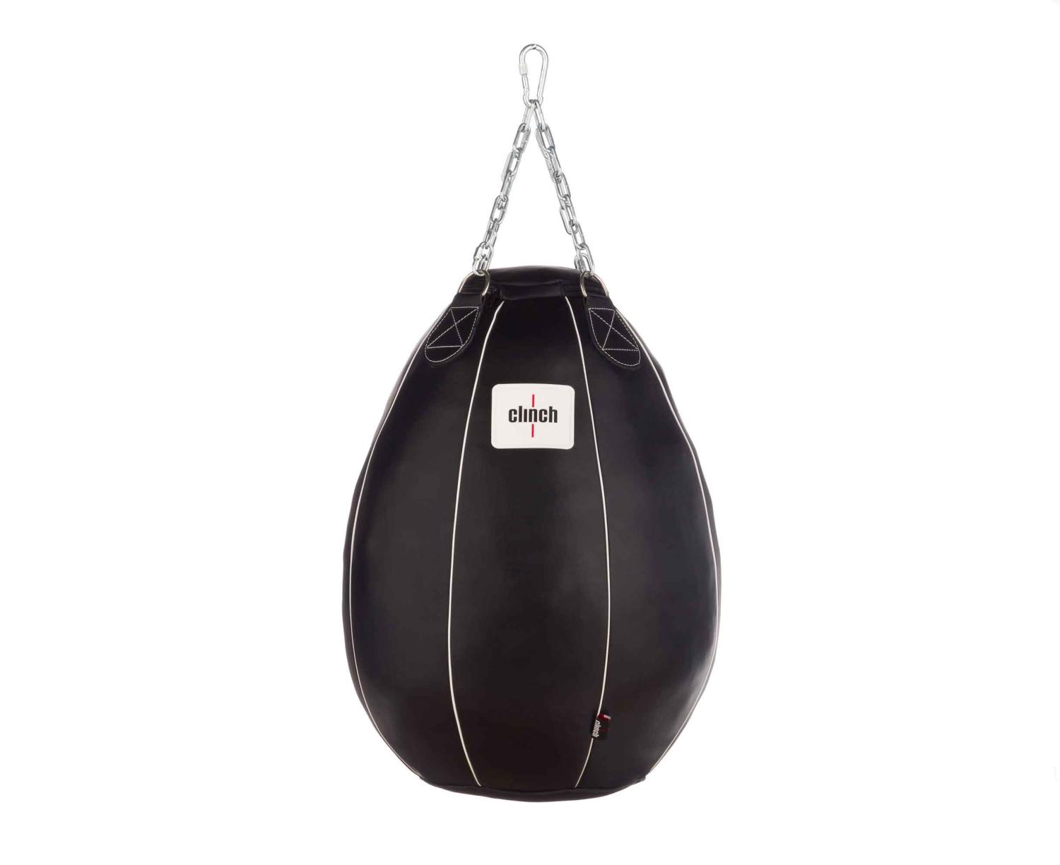 Фото груша боксерская clinch profi & durable 80x60 см черная c008-60