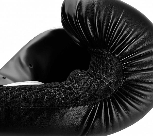 Фото перчатки боксерские hybrid 150 черно-белые adih150tg